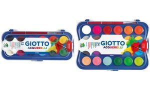GIOTTO Deckfarbkasten, 12 Farben inkl. Pinsel