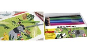 EBERHARD FABER Dreikant-Buntstift COLORI Jumbo, 72er Box