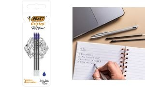 BIC Kugelschreiber-Mine Cristal RE'NEW, schwarz, S