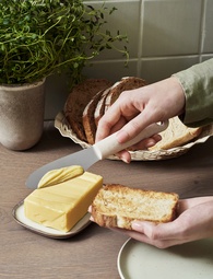 GastroMax Buttermesser BIO, Länge: 220 mm, Edelstahl/creme