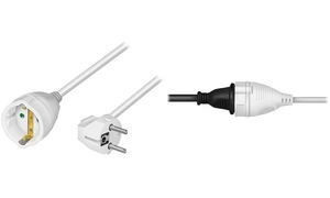 LogiLink Schutzkontakt-Stromverlängerungskabel, 10 m, weiß