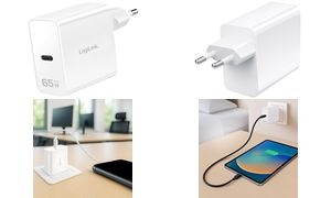 LogiLink USB-Steckdosenadapter, 1x USB-C (PD+QC3.0), 65 Watt