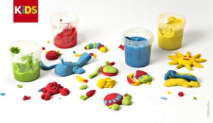 Marabu KiDS Spielknete-Set, 4 x 140 g, Basisfarben