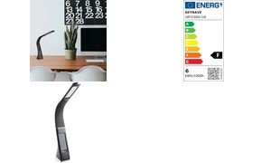 PAPERFLOW LED-Tischleuchte CLARK, Standfuß, schwarz