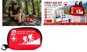 IWH Verbandtasche "Outdoor Aktiv", 40-teilig, rot