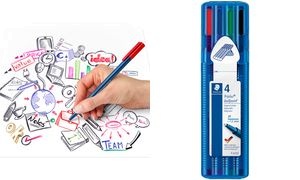 STAEDTLER Kugelschreiber triplus ball 437 M, 4er Etui