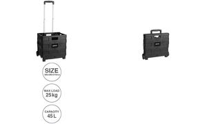 pavo Klapp-Transportkarre mit Klappbox, Tragkraft: bis 25 kg
