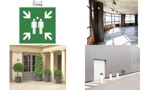 EXACOMPTA Panneau de signalisation "Point de rassemblement"