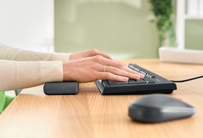 LEITZ Tastatur-Handgelenkauflage Ergo, samtgrau