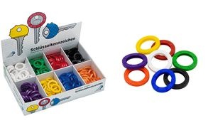 WEDO Schlüsselkennringe, 200er Sortimentskarton