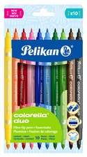 Pelikan Doppel-Fasermaler colorella duo, 10er Kartonetui