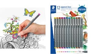 STAEDTLER Pigmentliner Design Journey, 12er Blisterkarte