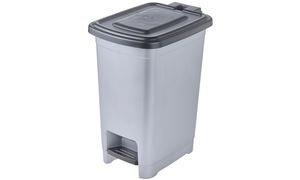 keeeper Tret-Abfalleimer "olaf", 40 Liter, PP, light silver