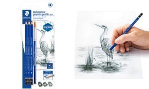 STAEDTLER Bleistift-Set Mars Lumograph aquarell, Blister