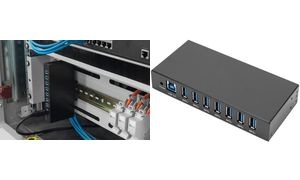 DIGITUS USB 3.0 Hub Industrial Line, 7-Port, schwarz