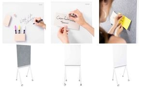 magnetoplan Design-Glas- & Pinnboard, (B)760 x (H)1.800 mm