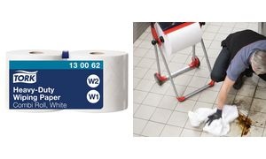 TORK Mehrzweck-Putzrolle, 2-lagig, weiß, 170 m - extra stark