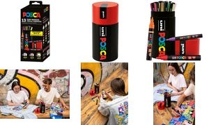 POSCA Pigmentmarker, 13er Köcher