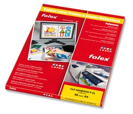 FOLEX Color-Laserfolie, DIN A4, selbstklebend, transparent