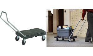 Rubbermaid Transportwagen Triple Trolley, grau