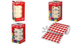 APLI kids Sticker "Sterne", auf Rolle, gold