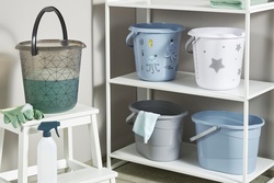keeeper Deco-Putzeimer ilvie "polygon", rund, 10 Liter