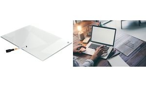 nobo Acryl-Desktoptafel, DIN A4, randlos, glasklar