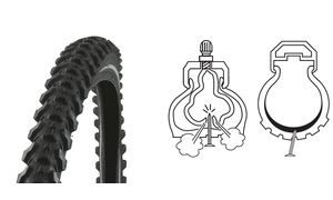 FISCHER Fahrrad-Reifen, pannensicher, 26" (66,04 cm)