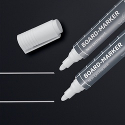sigel Universal-Marker, Rundspitze: 2 - 3 mm, weiß