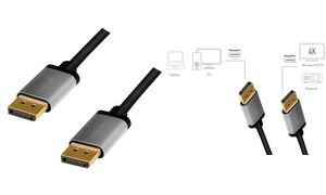 LogiLink DisplayPort 1.2 Kabel, Stecker - Stecker, 5,0 m