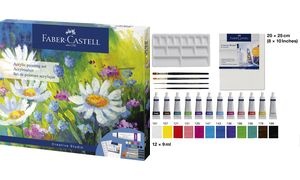 FABER-CASTELL Acrylmal-Set, 18-teilig