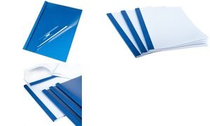 pavo Thermobindemappe, Lederstruktur, DIN A4, 6 mm, blau