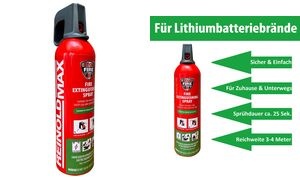 REINOLD MAX Feuerlösch-Spray "STOP FIRE LITHIUM", 750 g