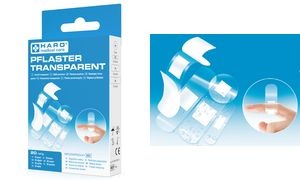 HARO Pflaster transparent, wasserabweisend, 20er Pack