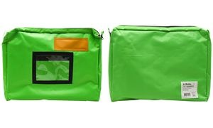 Wonday Banktasche mit Dehnfalte, aus Nylon, grün