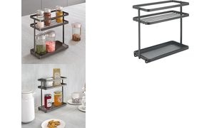 metaltex Gewürzregal Tokyo LAVA, 2 Etagen, matt-schwarz
