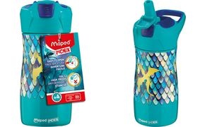 Maped PICNIK Trinkflasche DRAGON, 0,43 l, grün / blau