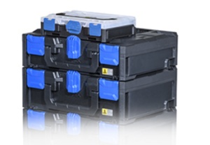 allit Kleinteilebox EuroPlus MetaBox mini 63, schwarz/blau