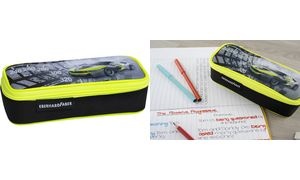 EBERHARD FABER Schlamper-Etui Race Car, schwarz/neongelb