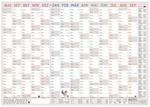Häfft Wandkalender Erzieher, 890 x 630 mm, 2026/2027