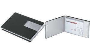 WEDO Visitenkartenbox Good Deal, Aluminium/PVC (schwarz)