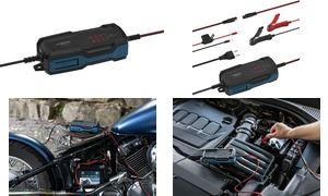 ANSMANN KFZ-Batterieladegerät BC, 6-12V/2A, schwarz/blau