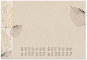 sigel Papier-Schreibunterlage "Natural Leaves", 595 x 410 mm