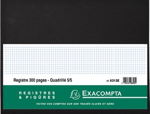EXACOMPTA Geschäftsbuch, 250 x 320 mm, 100 Blatt, kariert