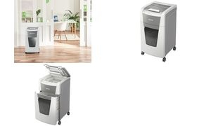 LEITZ Aktenvernichter IQ AutoFeed OfficePro 300 P4, weiß
