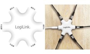 LogiLink Audio Splitter LogiStar, weiß