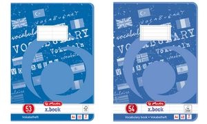 herlitz Vokabelheft x.book, DIN A4, 3-spaltig, 40 Blatt