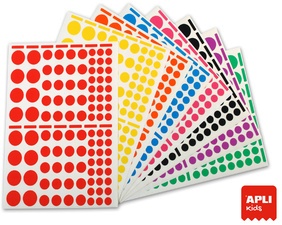 APLI kids Sticker "Rund", auf Bogen, Großverpackung