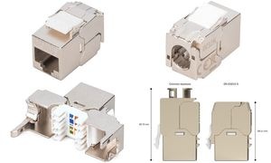 DIGITUS Kompaktgehäuse Keystone Modul, Kat.6A, geschirmt