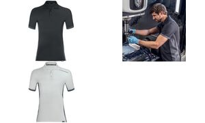 uvex Herren-Poloshirt suXXeed industry, hellgrau, S